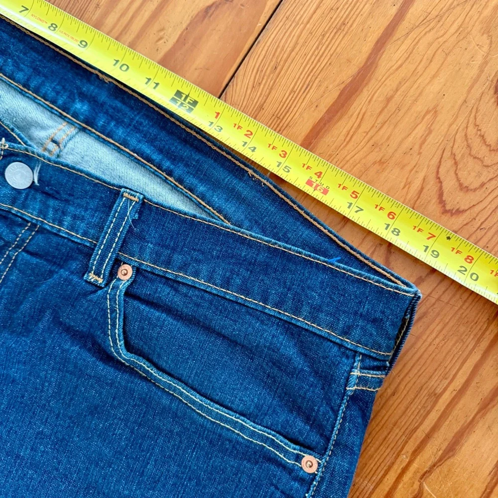 Levis 505 Regular Fit Straight Leg Blue Denim Jeans Mens‎ 38x30 Dark Wash